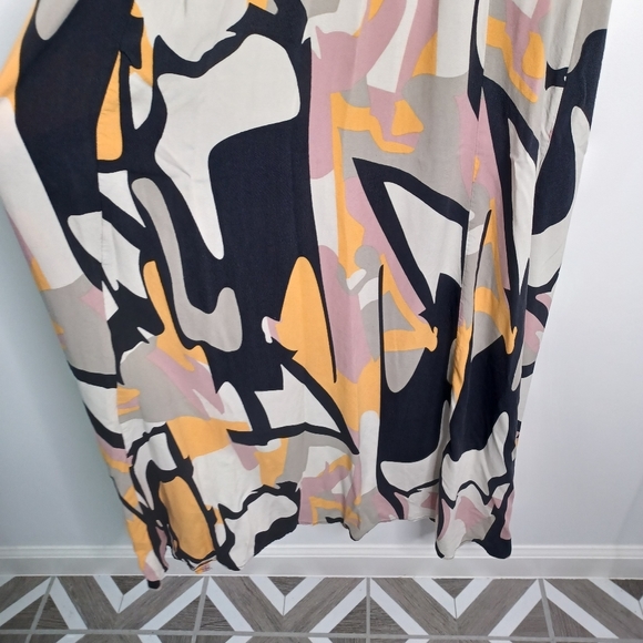 Lascana Abstract Print Maxi Day Dress Size 42 / 12 US Woman's - Picture 6 of 10